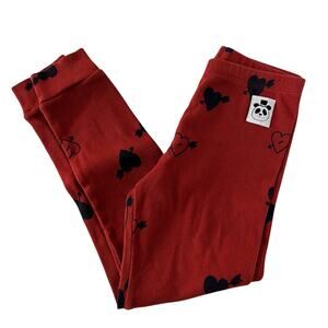 Mini Rodini ribbed heart leggings